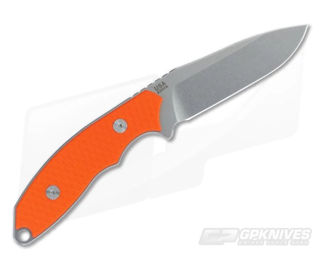 Hinderer Knives Flashpoint Orange 3" Fixed S35VN Blade - Image 3