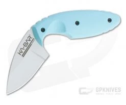 Kabar TDI USSF Astro MP Gray Plain Edge Blue Handle Fixed Blade Knife 1480SF