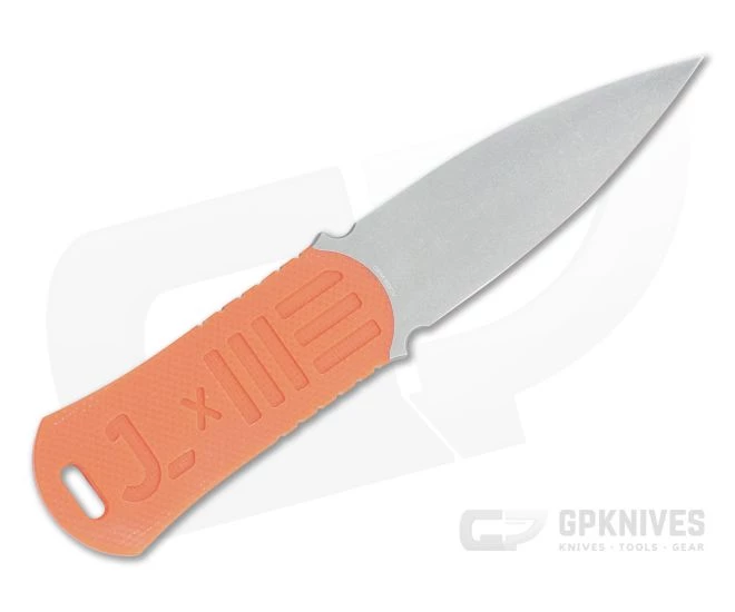 WE Knives OSS Dagger Lundquist Stonewashed 20CV Orange G10 Lapel Knife 2017B - Image 3