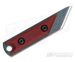 NCC Knives EDC Kiridashi Distressed O1 Red G10 Fixed Blade