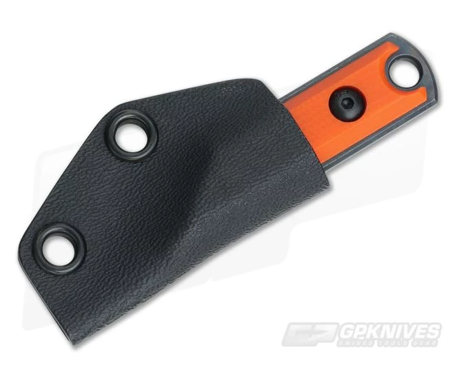 NCC Knives EDC Kiridashi Distressed O1 Orange G10 Fixed Blade - Image 2
