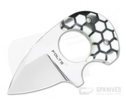 Alan Folts Custom Baby Bear Polished CPM-154 Voodoo Resin Acrylic Fixed Blade