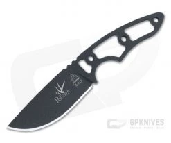 TOPS Knives 3 Pointer Black 1095 Skeletonized EDC Hunter Neck Knife 3PR-03
