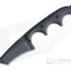 Alan Folts Custom Minimalist Tanto Neck Knife Black Coated CPM-154 Black G10