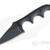 Alan Folts Custom Minimalist Modified Wharncliffe Neck Knife Black Coated CPM-154 Black G10