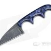 Alan Folts Custom Minimalist Wharncliffe Neck Knife Blue Pearl Kirinite Black Washed CPM154