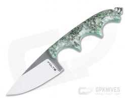 Alan Folts Custom Minimalist Drop Point Neck Knife Cash Acrylic Polished CPM154