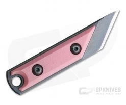 NCC Knives EDC Kiridashi Distressed O1 Pink G10 Fixed Blade 4205