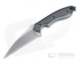 Alan Folts S.P.E.W. Prototype Small Pocket Everyday Wharncliffe Satin CPM-M4 Carbon Fiber Fixed Blade 4486