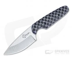Otha Custom Necker Drop Point Satin 5160 Dragon Skin Acrylic Fixed Blade 4528