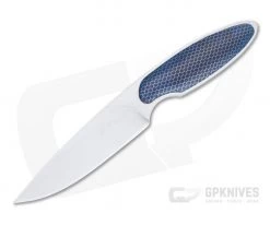 JD Van Deventer Custom V1 Neck Knife 12c27 Blue C-Tek Fixed Blade 4597