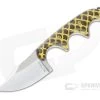 Alan Folts Custom Minimalist Bowie Hand Rubbed CPM-154 Fish Scale Acrylic Fixed Blade Neck Knife 4638
