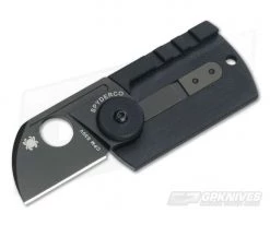 Spyderco Panchenko Dog Tag Knife Black Carbon Fiber/G10 C188CF