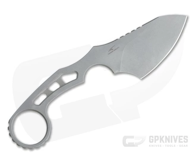 CIVIVI Planck Gray Stonewashed D2 Maciej Torbé Fixed Blade Neck Knife C2022A - Image 3