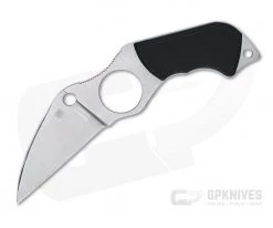 Spyderco Swick 6 Small Wharncliffe Plain Edge LC200N Fixed Blade Neck Knife FB14P6