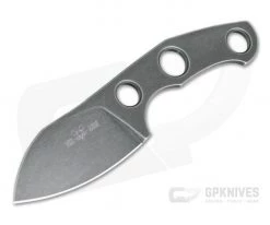 GiantMouse GMF1-P Stonewashed Black PVD N690Co EDC Fixed Blade