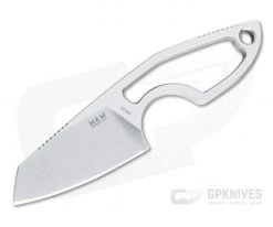 MKM Mikita Mikro 2 Vox Sheepsfoot Stonewashed M390 Skeletonized Neck Knife MR02-N