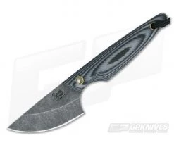 Smith & Sons Shrew Darkened 1095 Gray & Black G10 EDC Neck Knife