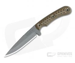 RMJ Tactical Sparrow Nitro-V Hyena Brown Every Day Carry Fixed Blade